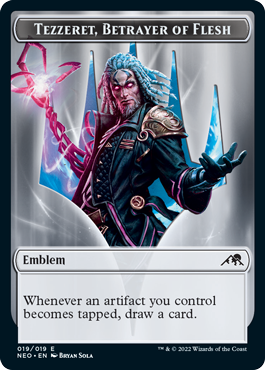 Emblem - Tezzeret, Betrayer of Flesh - Foil